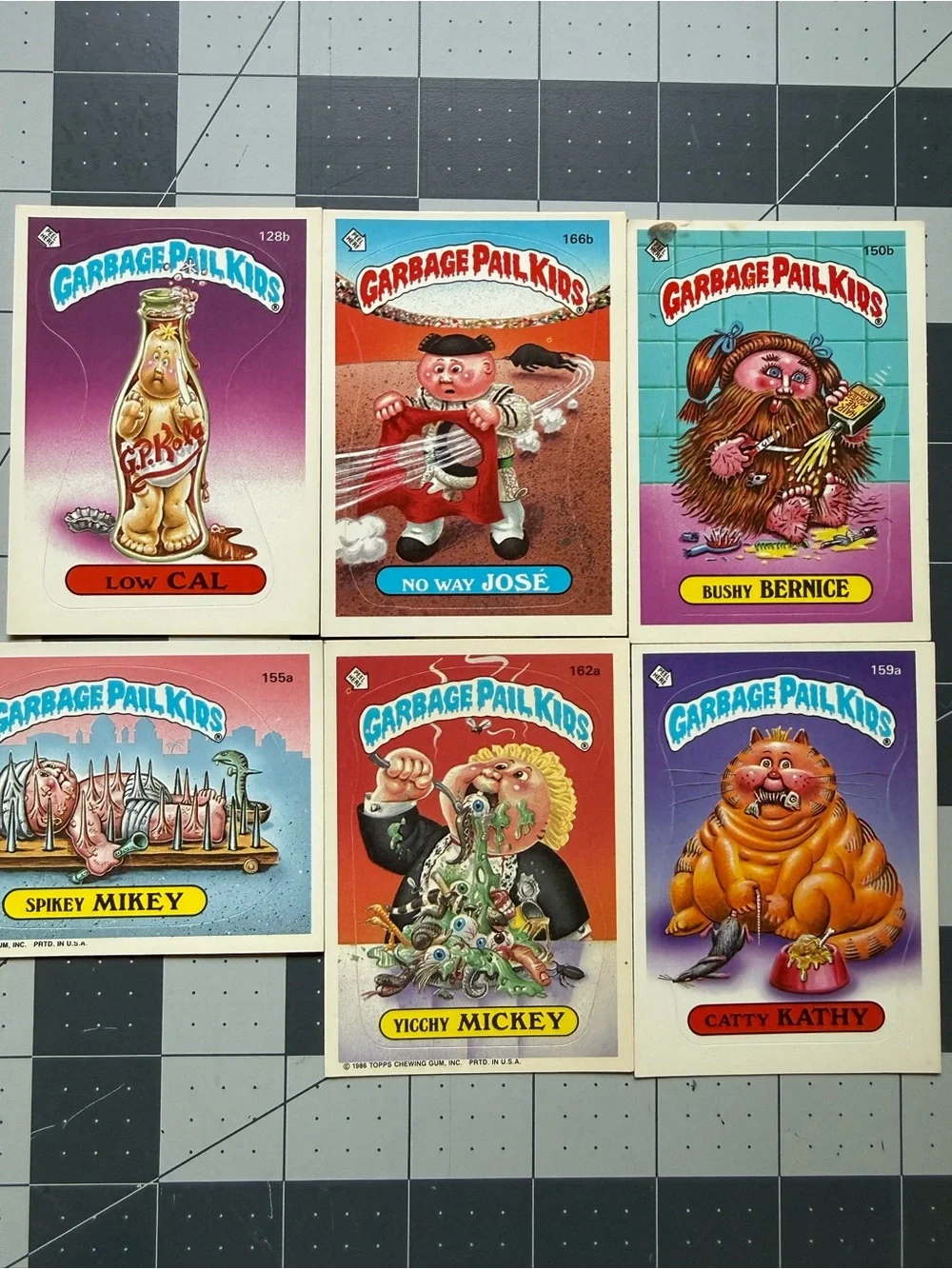 Garbage Pail Kids Trading Cards Vintage 1986